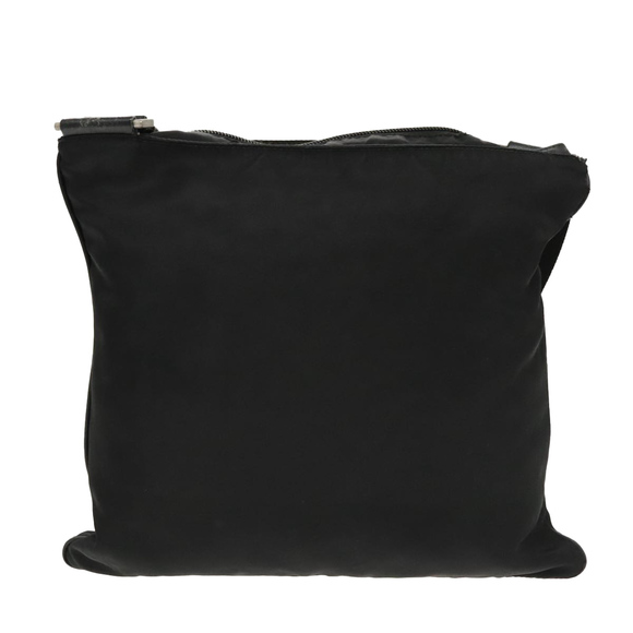 PRADA Shoulder Bag Nylon Black Silver Auth 96343 - Picture 2 of 16